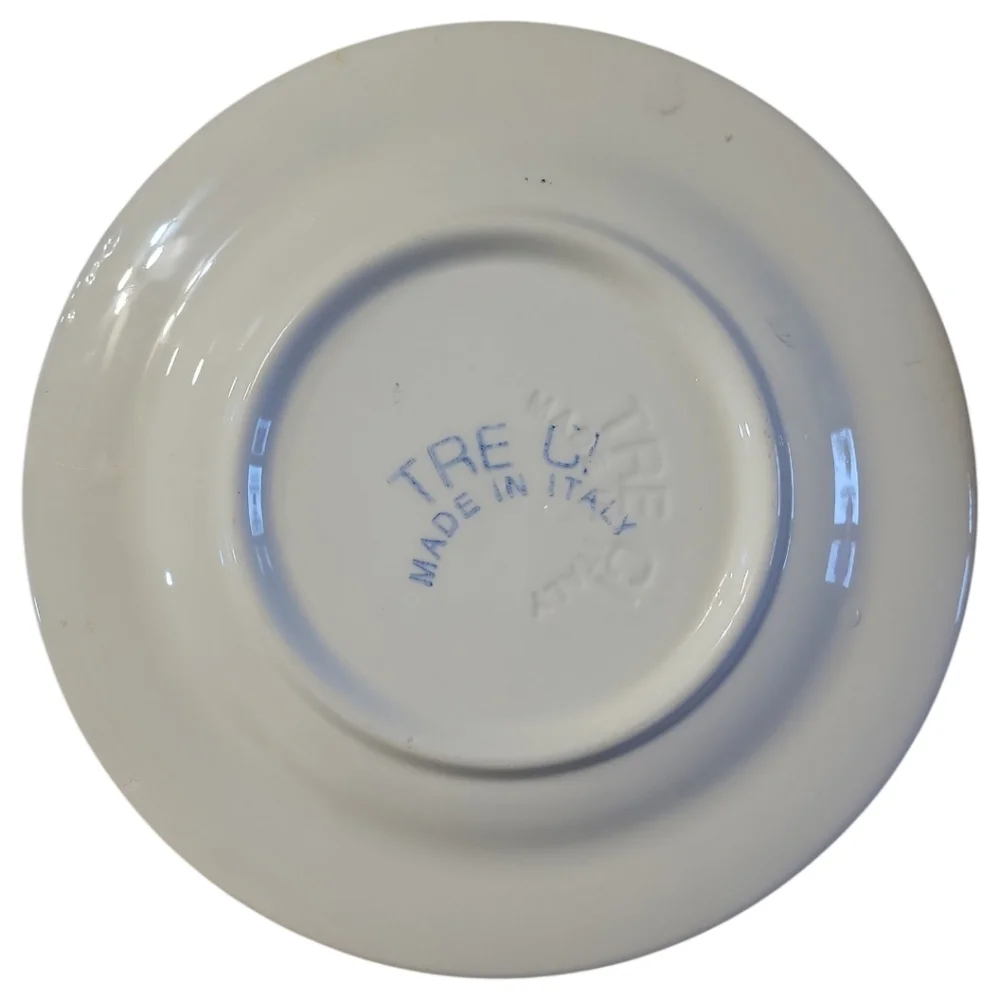 4 Pier 1 Tre Ci Italy Christmas Tree Cabin Salad Dessert Plate 8.5